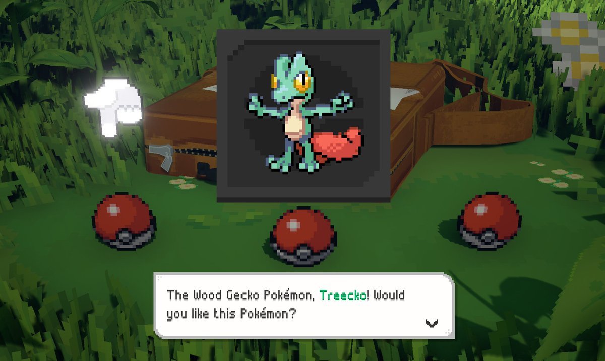 Starter Pokemon selection screen in Pokemon Gamma Emerald